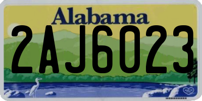 AL license plate 2AJ6023