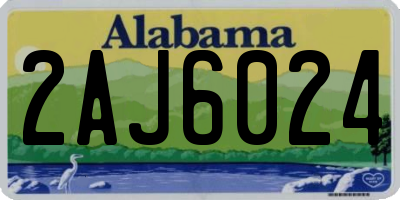 AL license plate 2AJ6024