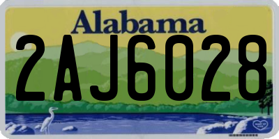 AL license plate 2AJ6028