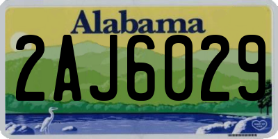 AL license plate 2AJ6029