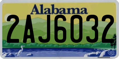 AL license plate 2AJ6032