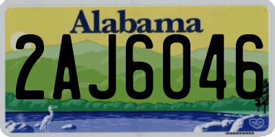 AL license plate 2AJ6046
