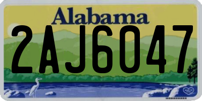 AL license plate 2AJ6047
