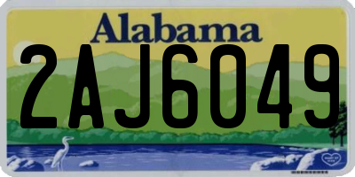 AL license plate 2AJ6049