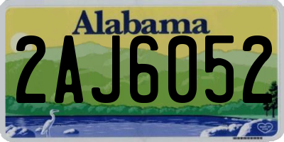 AL license plate 2AJ6052
