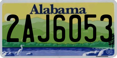 AL license plate 2AJ6053