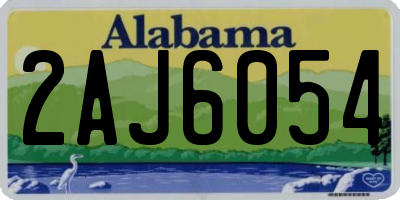 AL license plate 2AJ6054