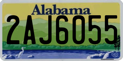 AL license plate 2AJ6055