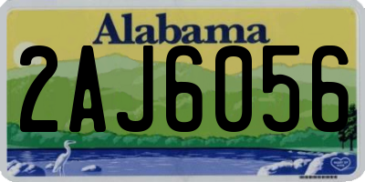 AL license plate 2AJ6056