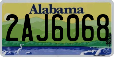 AL license plate 2AJ6068