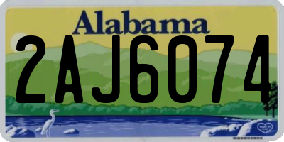 AL license plate 2AJ6074