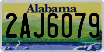 AL license plate 2AJ6079