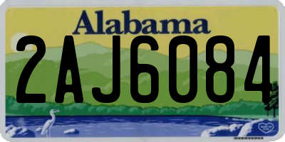AL license plate 2AJ6084