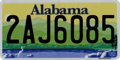 AL license plate 2AJ6085