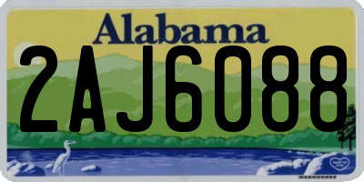 AL license plate 2AJ6088