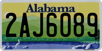 AL license plate 2AJ6089