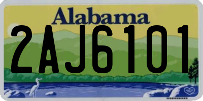 AL license plate 2AJ6101