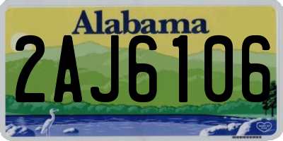AL license plate 2AJ6106