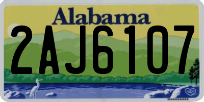 AL license plate 2AJ6107