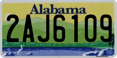 AL license plate 2AJ6109