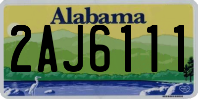 AL license plate 2AJ6111
