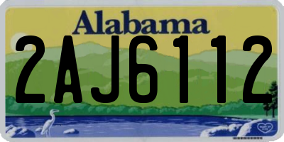AL license plate 2AJ6112