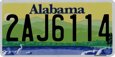 AL license plate 2AJ6114