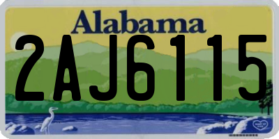 AL license plate 2AJ6115