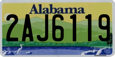 AL license plate 2AJ6119
