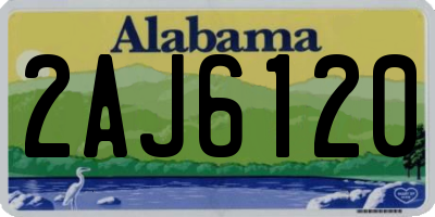 AL license plate 2AJ6120