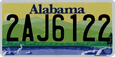 AL license plate 2AJ6122