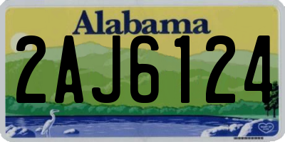 AL license plate 2AJ6124