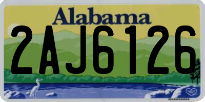 AL license plate 2AJ6126