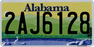 AL license plate 2AJ6128