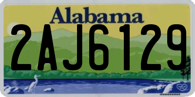 AL license plate 2AJ6129