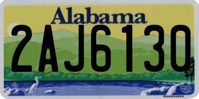 AL license plate 2AJ6130