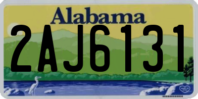 AL license plate 2AJ6131