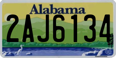 AL license plate 2AJ6134
