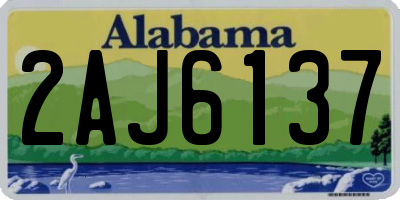 AL license plate 2AJ6137