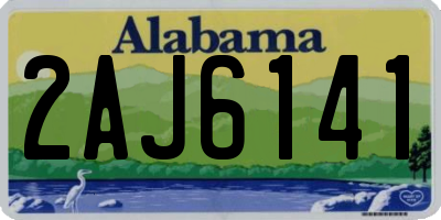 AL license plate 2AJ6141