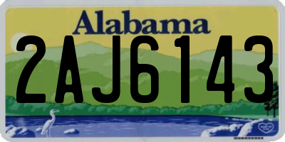 AL license plate 2AJ6143