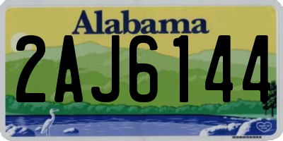 AL license plate 2AJ6144