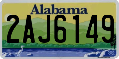 AL license plate 2AJ6149