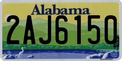 AL license plate 2AJ6150