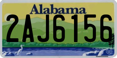AL license plate 2AJ6156