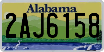 AL license plate 2AJ6158
