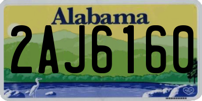 AL license plate 2AJ6160