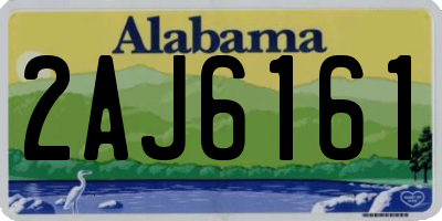 AL license plate 2AJ6161