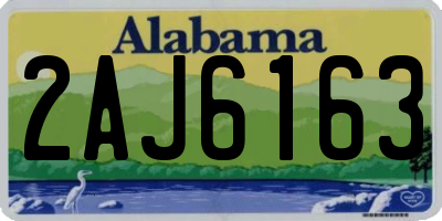 AL license plate 2AJ6163