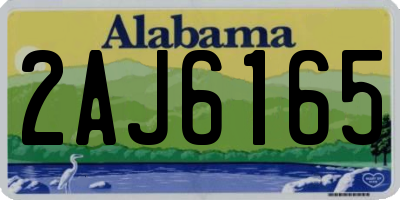 AL license plate 2AJ6165